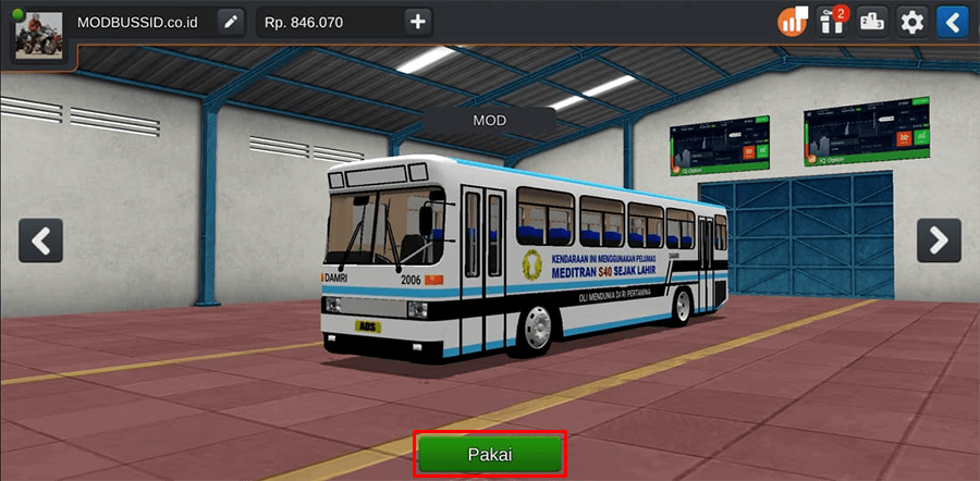 tekan tombol Pakai